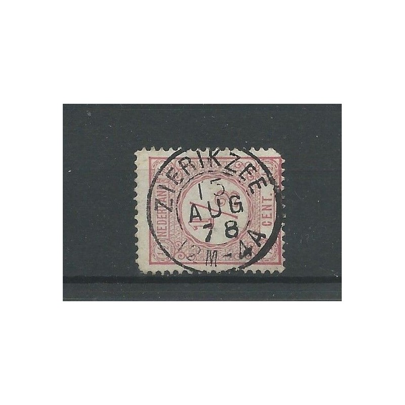 Nederland 30 met ZIERIKZEE 1878 tweeletter stempel VFU/gebr CV 10+ €
