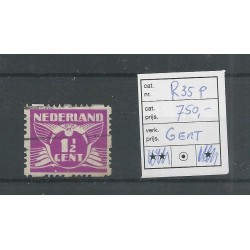 Nederland R35P met "Gent ipv Cent" VFU/gebr  CV 750 €