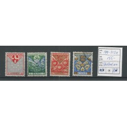 Netherlands 199a-202a  with vertical wm VFU/used  CV 155 €