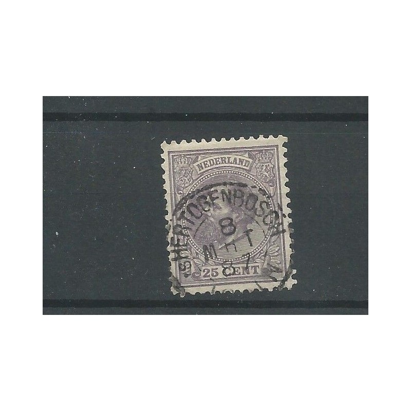 Netherlands 26 with "HERTOGENBOSCH 1887" small round cancel CV 10+ €