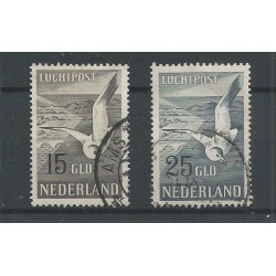 Nederland  LP12-13 Luchtpost Meeuwen VFU/gebr CV 250 €