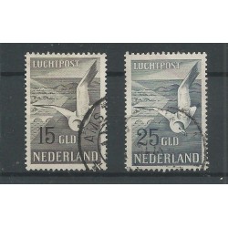 Netherlands  LP12-13 Airmail Meeuwen VFU/used CV 250 €