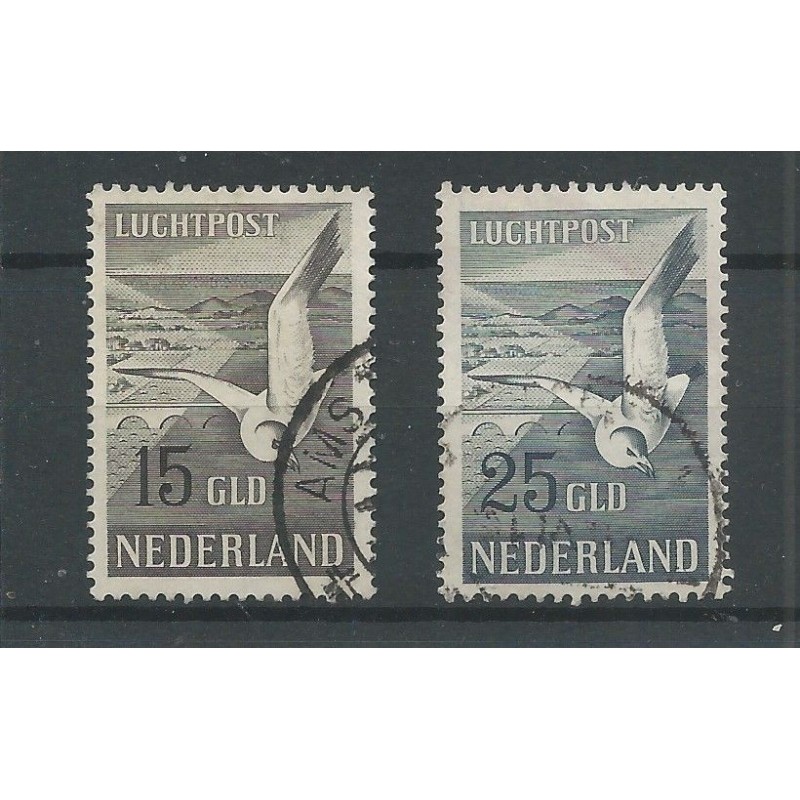 Netherlands  LP12-13 Airmail Meeuwen VFU/used CV 250 €