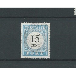 Netherlands POSTAGE DUE P9 D-III small round cancel "LEEUWARDEN-STATN "  VFU/used  CV 45 €