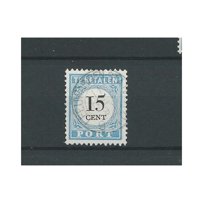 Netherlands POSTAGE DUE P9 D-III small round cancel "LEEUWARDEN-STATN "  VFU/used  CV 45 €