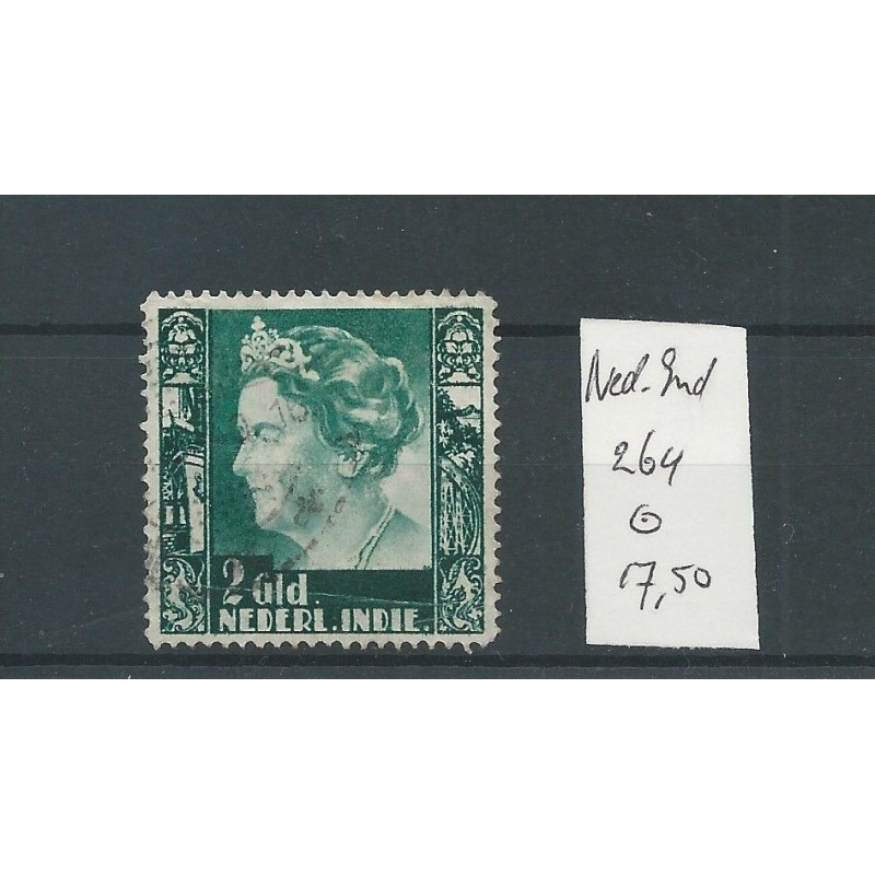 Dutch East Indies  264  Wilhelmina 2 Gld  VFU/used  CV 17,5 €