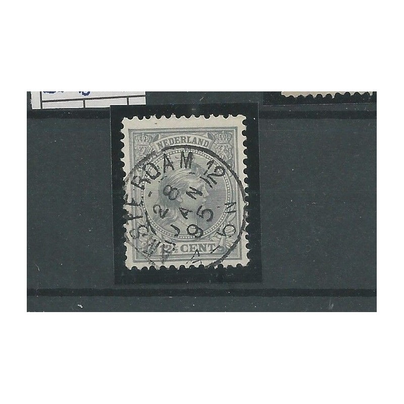Netherlands  38 with "AMSTERDAM-12  1895" small round cancel VFU/used  CV 20+ €