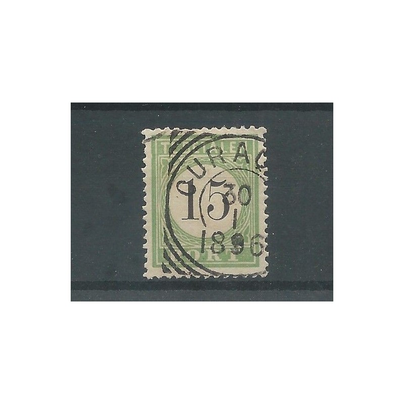Curaçao P5-III  Postage due 1889  VFU/used CV 30 €