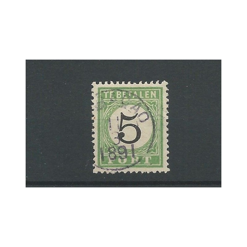 Curaçao P2-III postage due 1889 VFU/used CV 6 €