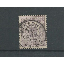 Netherlands 18 with "UTRECHT 1876" tweee-letter  VFU/used CV 85 €