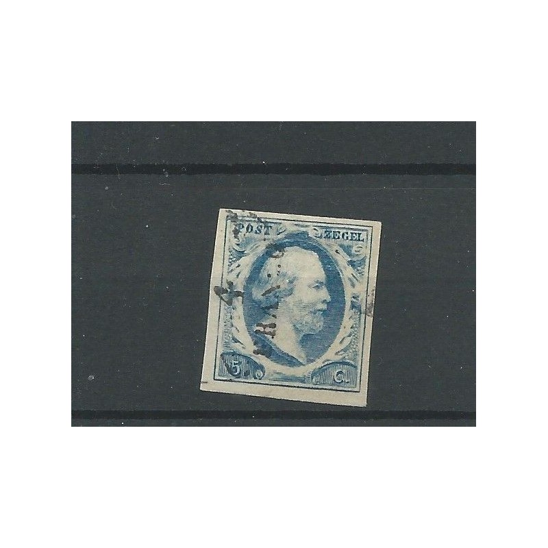 Nederland 1b  Willem III  1852  VFU/gebr  CV 50 €