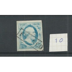 Netherlands 1o plt V   brede randen VFU/used  CV 45+ €