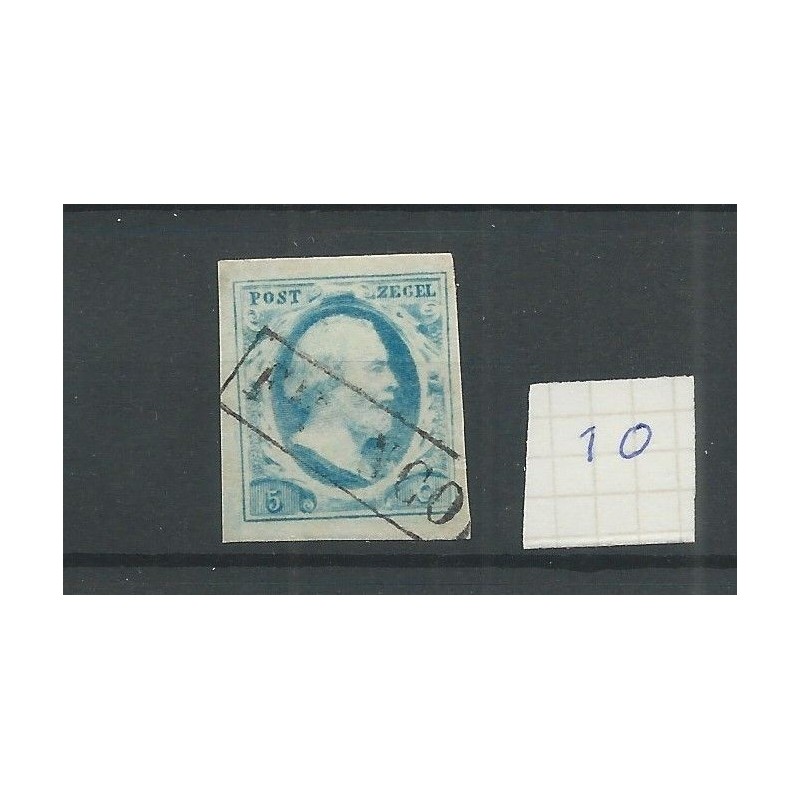 Netherlands 1o plt V   brede randen VFU/used  CV 45+ €