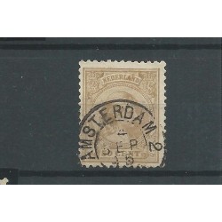 Netherlands  43 with "AMSTERDAM-2 1895" small round cancel VFU/used  CV 28,5+ €