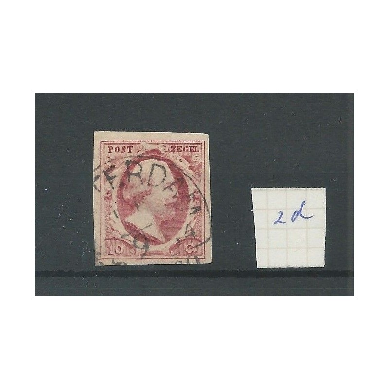 Netherlands 2d plt II   VFU/used  CV 50 €