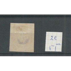 Netherlands 2e  plt III open hoekkaderlijn  VFU/used  CV 50 €
