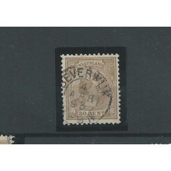 Netherlands  43A with "BEVERWIJK 1893" small round cancel VFU/used  CV 60+ €