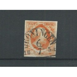 Netherlands 3b  plt I  "GRONINGEN 1854" VFU/used  CV 225+ €