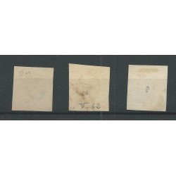 Ned. Indië 81-98, 97A-C BUITEN-BEZIT opdruk LUXE VFU/gebr CV 142 €