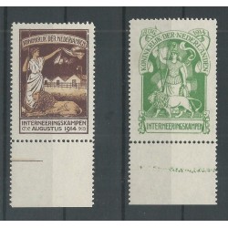 Netherlands IN1/IN2 with Mast 2M6  MNH CV 950+ € certificate