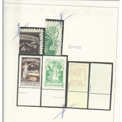 Netherlands IN1/IN2 with Mast 2M6  MNH CV 950+ € certificate