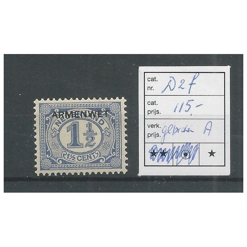 Nederland D2f Port "Gebroken A"  MH/ongebr CV 115 €