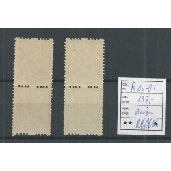 Netherlands R80-81paartje Syncopated perforation Child Welfare 1927 MNH CV 137 €