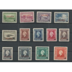 Dutch East Indies  304-311 SPECIMEN and PERFORATIEGAT  MNH  CV ??? €