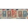 Suriname LP27-28 Red Cross on Registered cover Curaçao and terug Suriname VFU/used  CV 100+ €