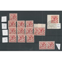 Suriname LP23 PARTIJTJE TYPEN, Paren blocks MH/MNH  CV 330+ €