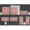 Suriname LP23 PARTIJTJE TYPEN, Paren blocks MH/MNH  CV 330+ €