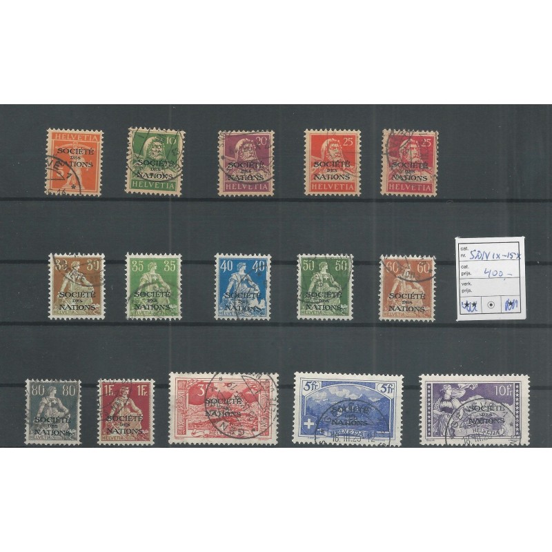 Switzerland  1x-15x  SDN 1922 VFU/used   CV 400  €