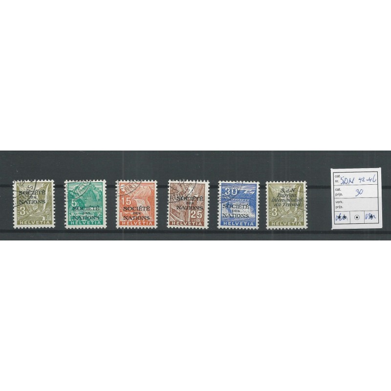 Zwitserland  42-46   SDN 1934  VFU/gebr   CV 30  €