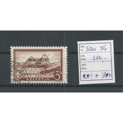 Switzerland  56 SDN 1937  VFU/used   CV 250  €