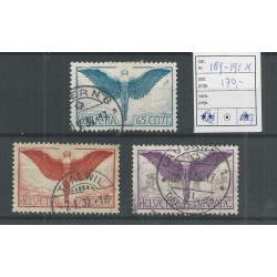Zwitserland 189x-191x  Luchtpost  VFU/gebr   CV 170 €