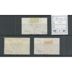Switzerland 189x-191x  Airmail  VFU/used   CV 170 €