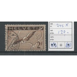 Switzerland 245x   Airmail  VFU/used   CV 120 €