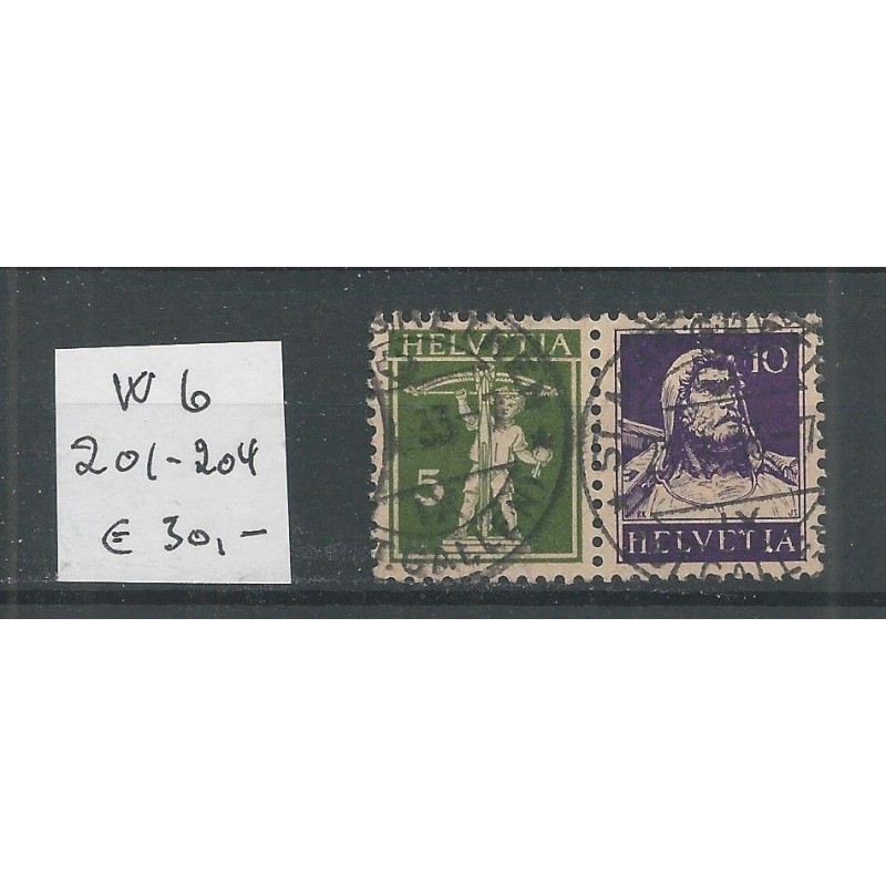 Switzerland  W6  VFU/used   CV 30 €