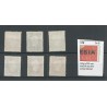 Dutch East Indies 351-353PM , 355-356PM Wilhelmina plate flaw MNH  CV 220€