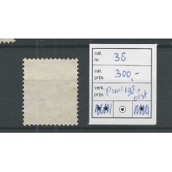 Netherlands 38 with numeral dot cancel 198 /Olst  VFU/used  CV 300 €