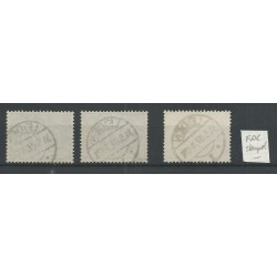 Netherlands 87-89 with "LEIDEN 31-5-1907" laatste dag cancel  VFU/used  CV 20+ €