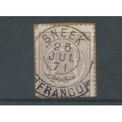 Netherlands 13  with SNEEK franco-takje  VFU/used  CV 25+ €