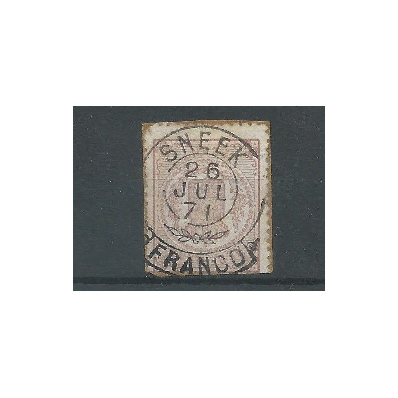 Netherlands 13  with SNEEK franco-takje  VFU/used  CV 25+ €