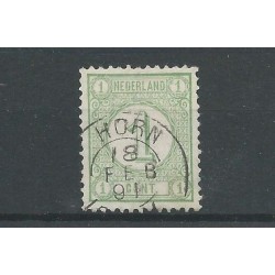 Netherlands 31 with HORN small round cancel VFU/used  CV 45+ €