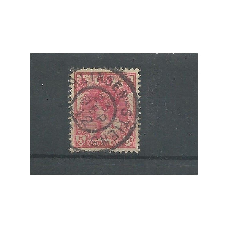 Nederland 60 "HARLINGEN-STIENS" grootrond  VFU/gebr  CV 100+ €