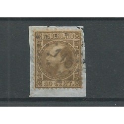 Netherlands 12 with numeral dot cancel 115  VFU/used  CV 240+ €