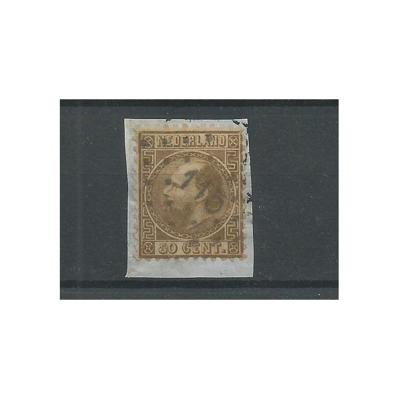 Netherlands 12 with numeral dot cancel 115  VFU/used  CV 240+ €