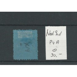 Dutch East Indies  P4A with numeral dot cancel 91  VFU/used  CV 40+ €