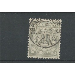 Netherlands PW7 with "s'GRAVENHAGE-5 1895" small round cancel VFU/used  CV 55+ €