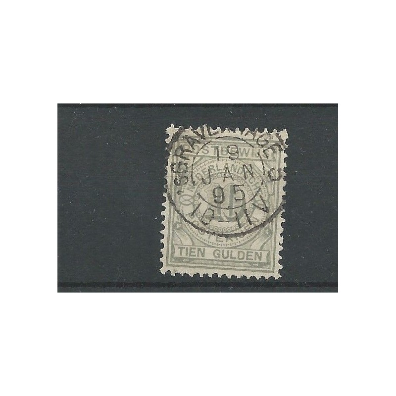 Netherlands PW7 with "s'GRAVENHAGE-5 1895" small round cancel VFU/used  CV 55+ €